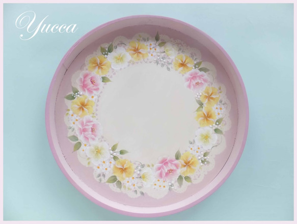 トールペイント (マルチローディング)飾り盆 トールペイント (マルチローディング)飾り盆 Yahoo!オークション