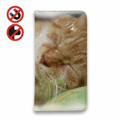 送料無料 全機種対応☆ベルトなし 眠り猫アップ! 猫 iPhone15/iPhone15 Pro/ 2枚目の画像