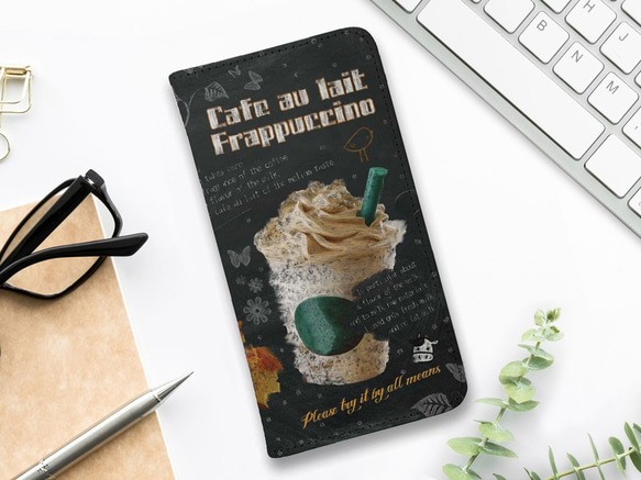 免費送貨 兼容所有型號 ☆ 無腰帶 cafe au lait 星冰樂畫架 iPhone14/iPhone14Plus/ 第1張的照片