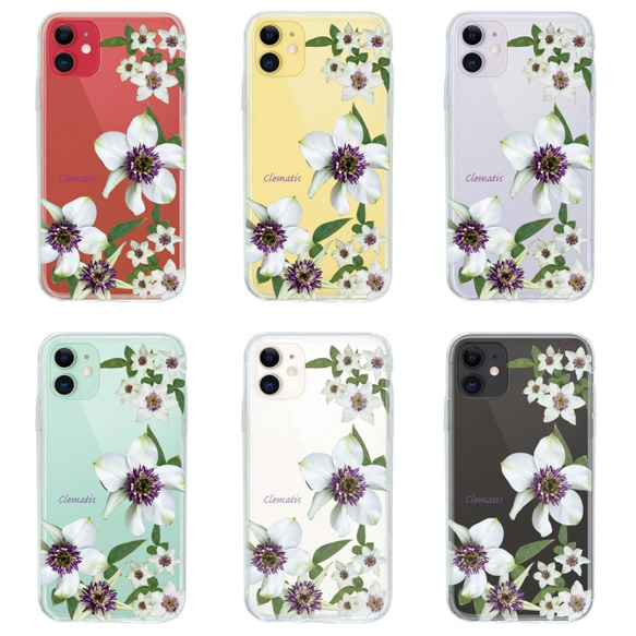 免運費 適用於所有型號 ☆軟殼 Clematis iPhone14/&quot;iPhone14 Plus&quot;/ 第7張的照片