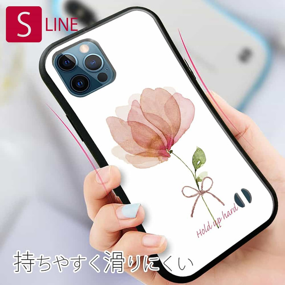 iPhoneSE3/iPhone13/iPhone13Pro/送料無料 iFace型 困難に打ち勝つ 花柄 3枚目の画像