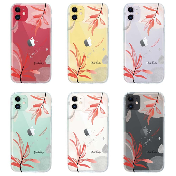 iPhone16e/iPhone16/iPhone16Pro 花柄 全機種対応☆TPUケース フランツデザイン No2 9枚目の画像