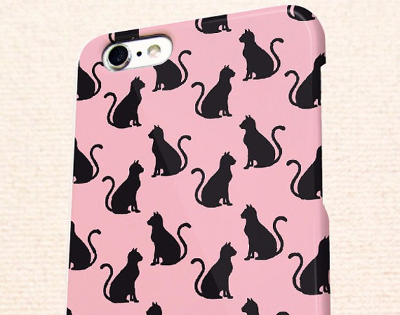 送料無料 iPhoneケース・カバー ピンクキャット 猫 iPhone12 mini iPhone12 Pro 4枚目の画像
