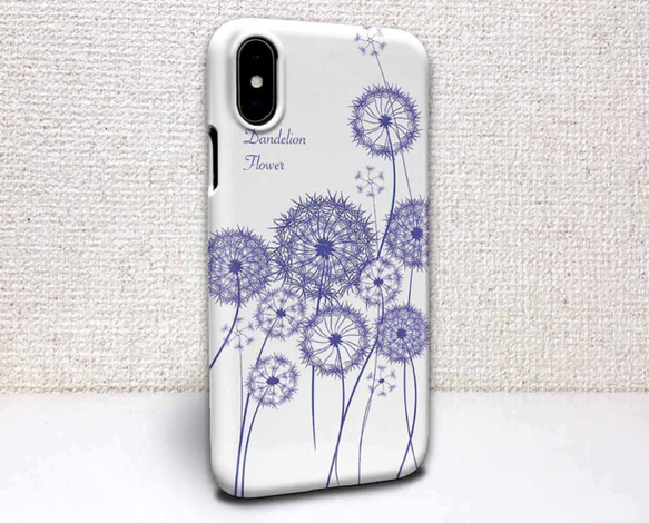 送料無料 iPhoneケース・カバー ダンデライオン(たんぽぽ)2 花柄 iPhone12 mini 1枚目の画像