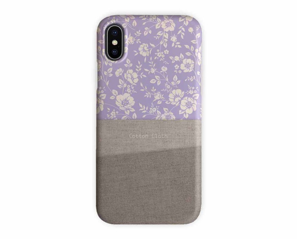 送料無料 iPhoneケース・カバー Cotton Clothと花柄 花柄 iPhone12 mini 3枚目の画像