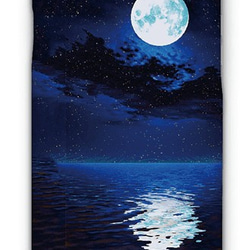 送料無料 iPhoneケース・カバー 海に浮かぶ月 星空 iPhone12 mini iPhone12 Pro 5枚目の画像