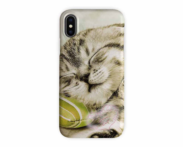 送料無料 iPhoneケース・カバー 眠る子猫 猫 iPhone12 mini iPhone12 Pro 3枚目の画像