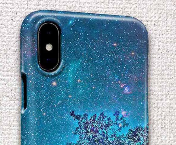 送料無料 iPhoneケース・カバー 星空のグランジ 星空 iPhone12 mini iPhone12 Pro 2枚目の画像