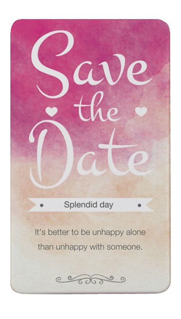 【モバイルバッテリー】Save the date 素晴らしい一日 for iPhone&Android 2枚目の画像