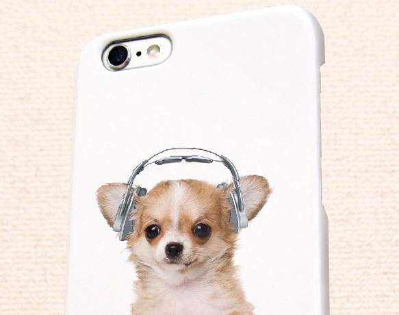 送料無料 iPhoneケース・カバー チワワだってNo Music No Life 犬 iPhone12 mini 4枚目の画像