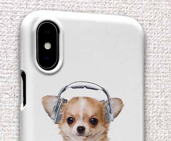 送料無料 iPhoneケース・カバー チワワだってNo Music No Life 犬 iPhone12 mini 2枚目の画像