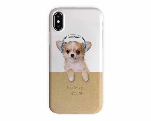 免費送貨 iPhone 手機殼保護套 Chihuahua No Music No Life Dog iPhone12 mini 第3張的照片