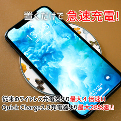 【Qi ワイヤレス充電器】猫の背中 iPhone8 iPhoneX アイフォン 3枚目の画像