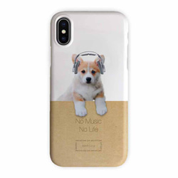 免費送貨 iPhone 手機殼保護套 Corgi No Music No Life Dog iPhone12 mini 第3張的照片