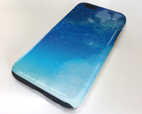 送料無料 耐衝撃ケース タフケース Starry Sky 星空 iPhoneXs iPhoneX 2枚目の画像