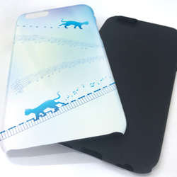 免費送貨防震外殼硬殼鋼琴和貓iPhoneXs iPhoneX iPhone8 Plus 第4張的照片