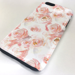 免費送貨防震套硬套水彩玫瑰色iPhoneXs iPhoneX 第2張的照片