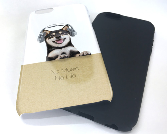 免費送貨防震套Shiba（Shiba Inu）黑色沒有音樂iPhone Xs iPhoneX 第4張的照片