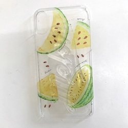 Clear Case iPhone8 / 8 Plus / iPhoneX [所有型號]免費送貨☆西瓜（黃色） 第2張的照片