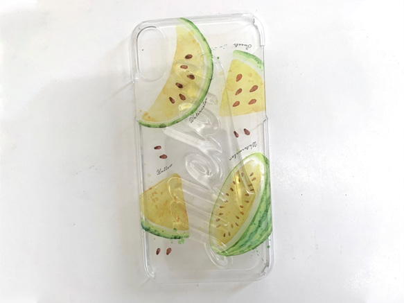 Clear Case iPhone8 / 8 Plus / iPhoneX [所有型號]免費送貨☆西瓜（黃色） 第2張的照片