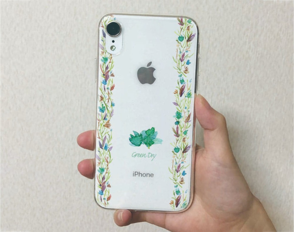 送料無料 全機種対応☆TPUケース ドライフラワー iPhone15/iPhone15 Pro/ 2枚目の画像