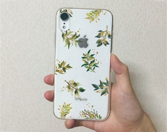 免運費兼容所有機型☆軟殼熱帶植物iPhone14/&quot;iPhone14 Plus&quot;/ 第2張的照片