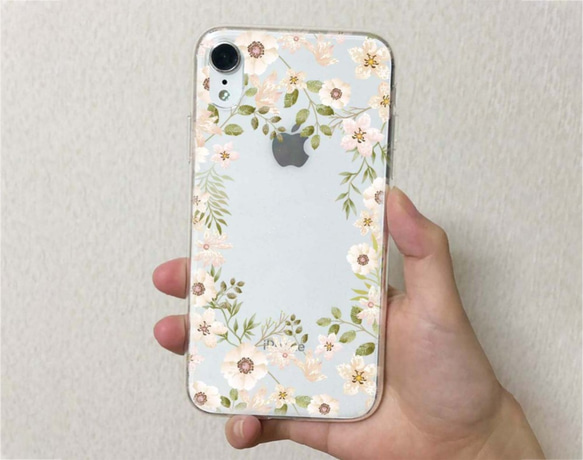 全機型包郵☆軟殼白花iPhone14/&quot;iPhone14 Plus&quot;/ 第2張的照片