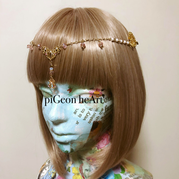 バックカチューシャ❥Saint  恥じらいのヴィーナス 髪飾り 〜アフロディーテ〜 2枚目の画像