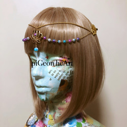バックカチューシャ❥Saint  ヴィーナスの誕生 髪飾り 〜アフロディーテ〜 2枚目の画像