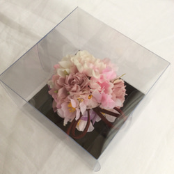 桜とローズのコサージュ　ラベンダー 5枚目の画像