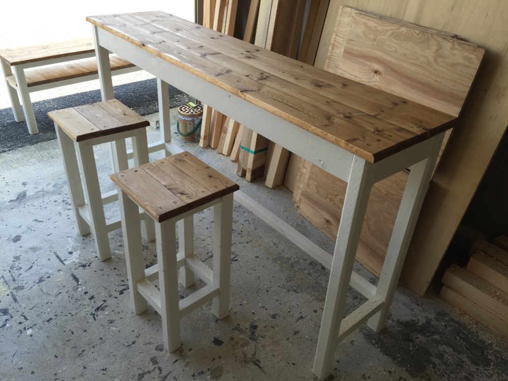 hotaru　カントリー　カウンター　スツールセット　作業台　ミシン台　PCデスク 　机　オーダー可