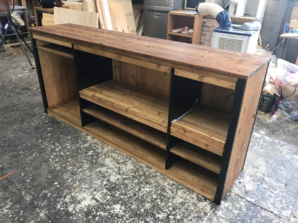 hotaru キャビネット 棚 キッチン カントリー 店舗 作業台 天然