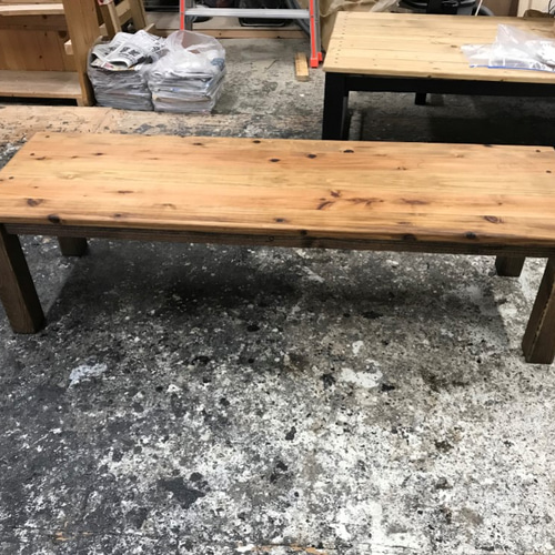 hotaru ベンチ 1枚板 杉 カリフォルニア風 男前家具 椅子 ベンチ