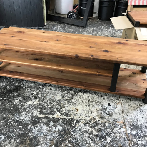 hotaru TVボード １枚板 無垢材 杉材 バージョン 男前家具 高級感