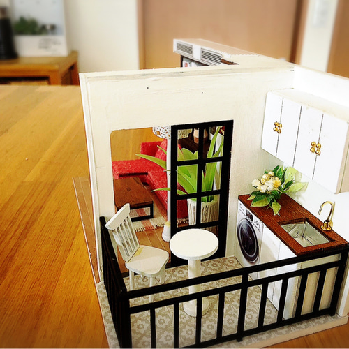 ドールハウス 1/12 リビング 元気生活 VITALITY LIFE 完成品 【公式通販】