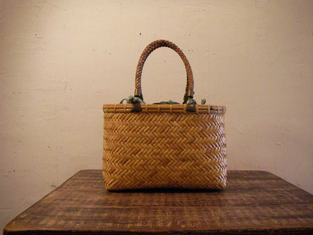 ラタンバスケット 2HANDLE L