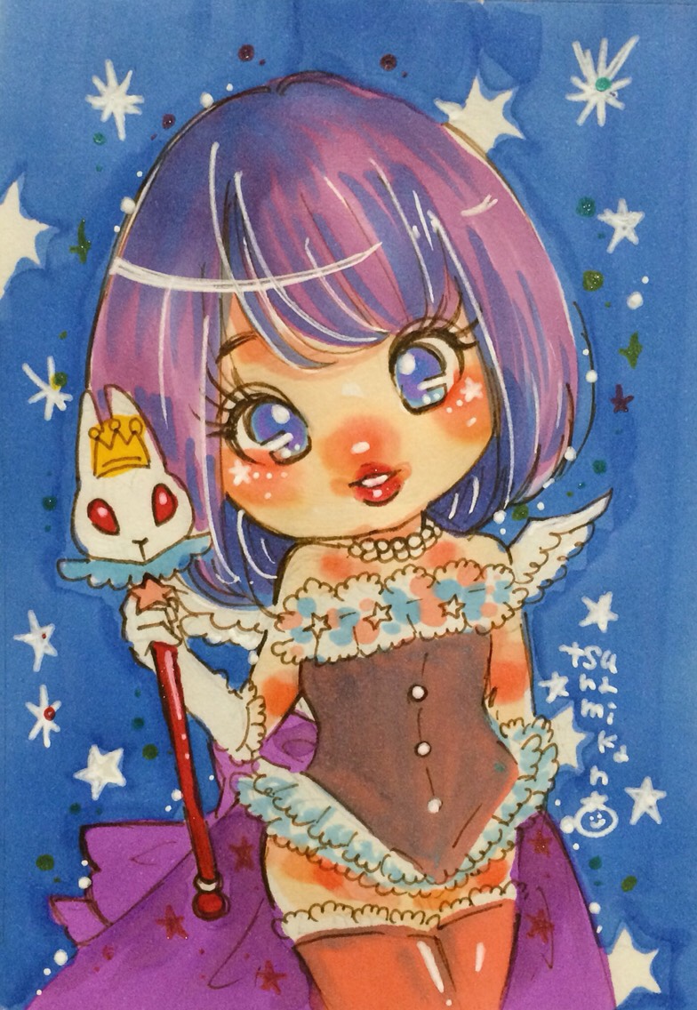 似顔絵オーダー　ハガキサイズ　そめ