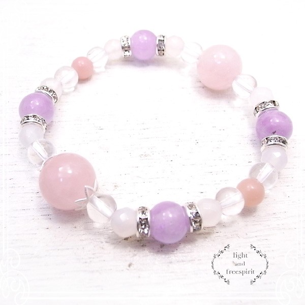 light and freespirits　おしゃれ天然石ブレスレット　de-105-lf-03