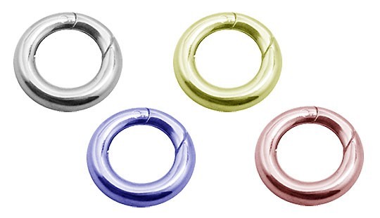 貴金属の材料　シルバークラスプパーツ　リングクラスプ　sc15　20x20mm T3.5mm