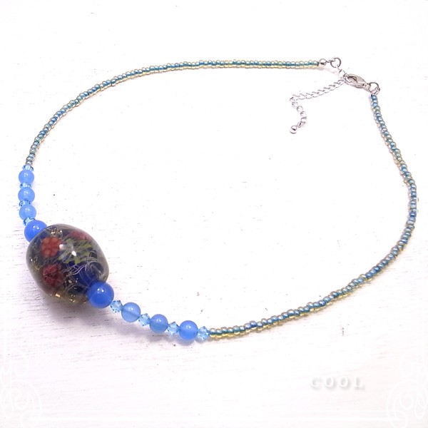 ガラスアート COOL　ネックレス　de-17-cl-118