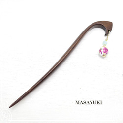 MASAYUKI木製Kanzashi-正版鐵劍Tree-de-106-my-22 第1張的照片