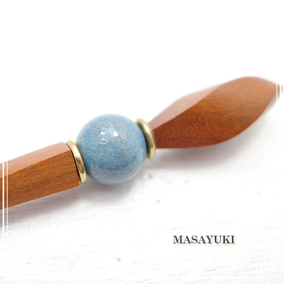 MASAYUKI 木製髮夾 -chacket biga- de-106-my-26 第3張的照片