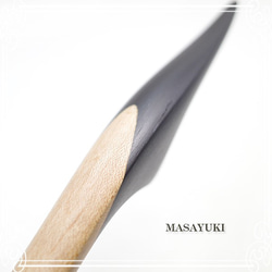 MASAYUKI 木製髮夾-楓木（鳥眼）/ Ebony-de-106-my-29 第2張的照片