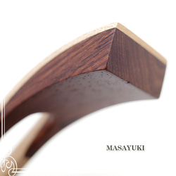 MASAYUKI 兩個木製髮夾-楓木 Ching Chong Rosewood-de-106-my-39 第3張的照片