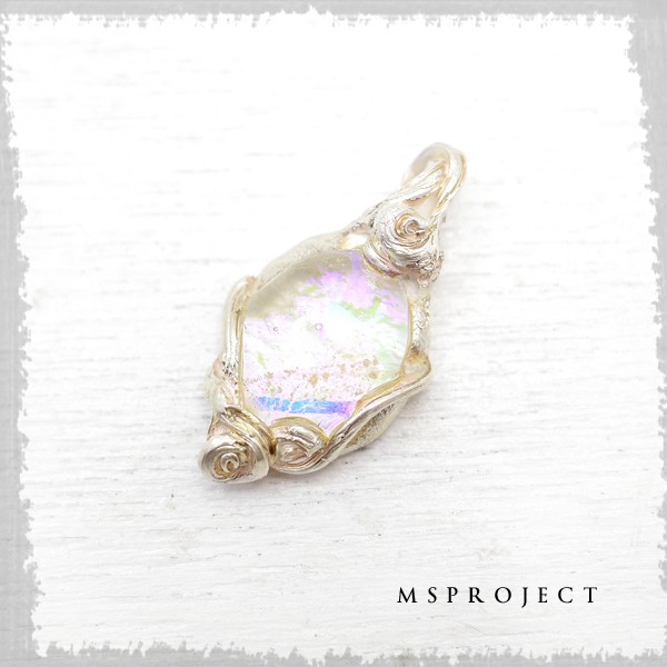 MS project　シルバー1000　チタンガラスペンダント　ペンダントトップ　de-67-ms-083 7,350円
