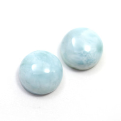 天然石 ルース 卸売　ラリマー（larimar）　ラウンドカボション　6mm 4枚目の画像