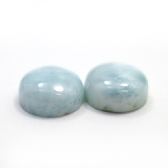 天然石 ルース 卸売　ラリマー（larimar）　ラウンドカボション　6mm 5枚目の画像