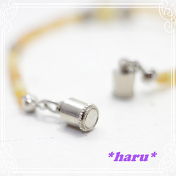 *haru*　エチオピアオパール＆ゴールドルチルクォーツ　ブレスレット　de-107-hr-17 3枚目の画像