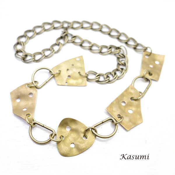 Kasumi　真鍮のネックレス　de-59-ks-310