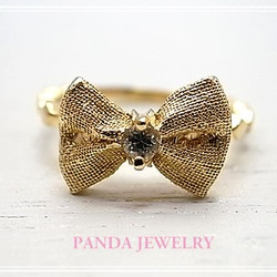 熊貓珠寶（PANDA JEWELRY）少女絲帶戒指p-018-rg 第1張的照片